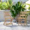 Flash Furniture 2PK Natural Folding Acacia Wood Bistro Chairs THB-C1244-NAT-GG - alternate 1